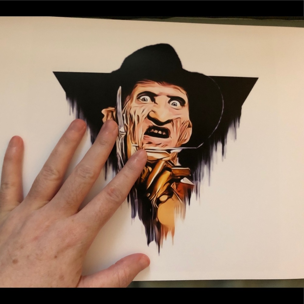 FREDDY KRUEGER ART PRINT - Picture 1 of 2